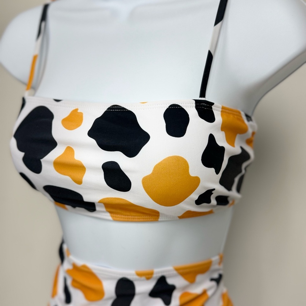 Cow Print Bikini Set - Picture 2 of 7